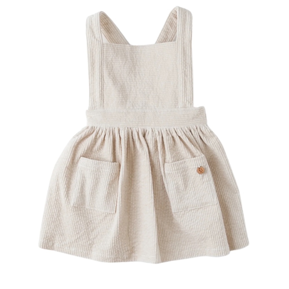 Adorable corduroy Bib Dress